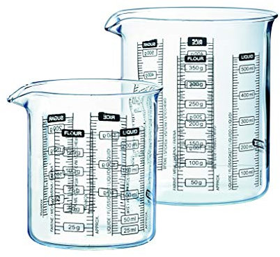 Pyrex Becher-Set, Glas, durchsichtig