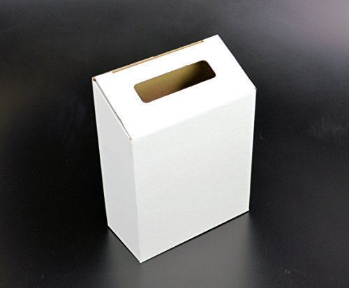Petite urne/boîte en carton - Livrée à plat - Pour cartes de visite/commentaires