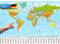 Weltkarte XXL Poster im Riesenformat mit Fahnen & Flaggen - Top Qualität 140x100cm (1 Stück)
