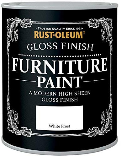 Rust-Oleum Gloss Finish Furniture Paint White Frost 750ml