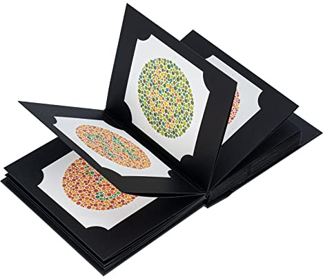 Aist Optics Ishihara Test Chart Libri Libro di prova di visione a colori con 38 piatti