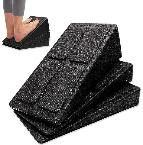 Riisoyu Wadendehner 3er Set, Waden-Strecker Einstellbar Mobilisationskeil Tragbarkeit Wadentrainer Fuß Waden Dehnung Training Slant Board für Fitnessstudio, Pilates oder Yoga, Ideale Trainingshilfe