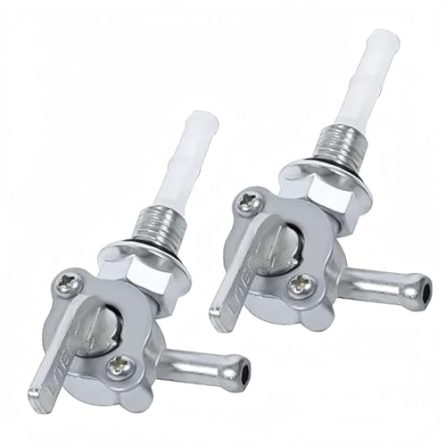 LEBOKJ 2 pz Rubinetto Carburante M10X1.25MM Pompa Elettrica Del Carburante Serbatoio del Gas Interruttore Del Carburante Rubinetto Della Benzina Generatore Universale per Veicoli Terrestri ATV Moto