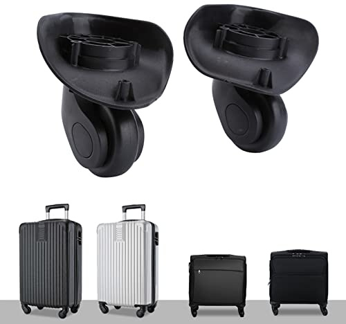 2pcs Luggage Wheels Replacement, 360° Swivel Wheels for Suitcase Trolley, Universal Travel Bag Wheels