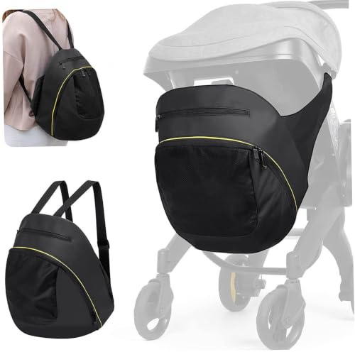 Bolsa organizadora para cochecito, mochila para mamá de gran capacidad, bolsa de viaje de malla impermeable para bebé con múltiples bolsillos, carrito para cochecito con Clip