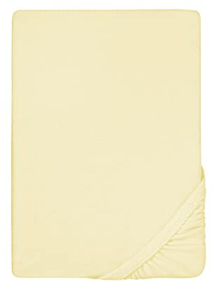 biberna Frottee-Stretch-Spannbetttuch 0012344 gelb 1x 140x200 cm - 160x200 cm