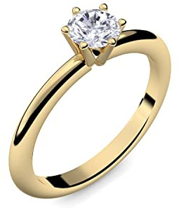 Amoonìc Goldring Verlobungsringe Gold (Silber 925 hochwertig vergoldet)