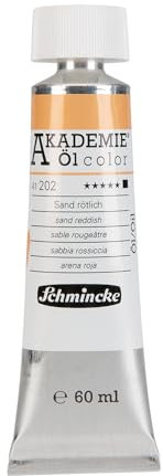 Schmincke – AKADEMIE® Öl color, feine Künstler-Ölfarben, Sand rötlich, 41 202 011, 60 ml Tube, höchst lichtecht, Ölmalerei