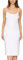 Merry Style Damen Unterkleid Knielänge Petticoat Midi Länge einstellbare Träger MS10-402 (Weiß, 4XL)