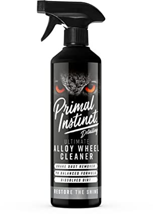 Primal Instinct Car Alloy Wheel Rim Cleaner Spray | Removes Brake Dust & Contaminants, 500ml, Clear