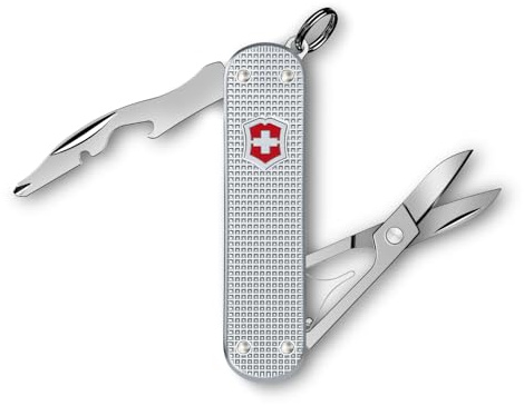 Victorinox Taschenwerkzeug Companion S Alox, Multitool, 5 Funktionen, Klein, Inkl. Schere und Schraubendreher, Swiss Made, Silber