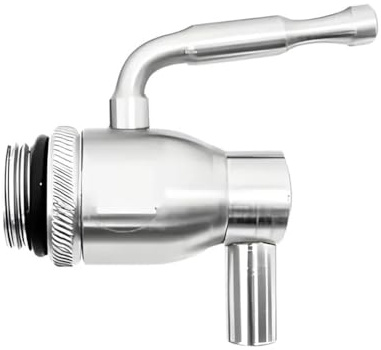 Generico Rubinetto in Acciaio Inox per Contenitore Olio e Vino - Igiene, Sicurezza. per Estrazione Facile e Veloce di Olio, Vino e liquidi Alimentari. (1/2 Pollice)