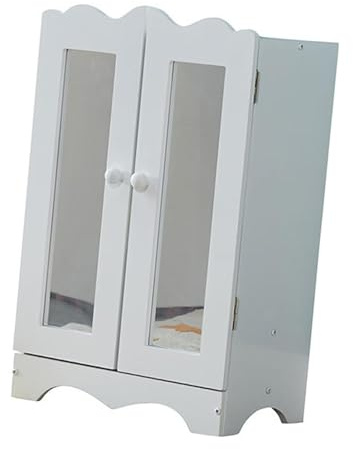 Perfeclan Accesorios de Armario para casa de muñecas, Suministros para escenografía de Modelos, Puerta Doble, decoración en Miniatura, Muebles de casa de