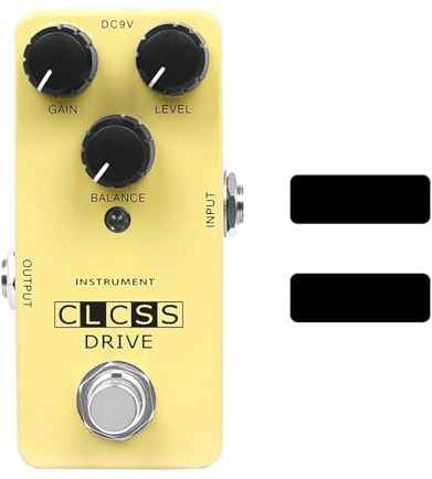 Pedal de Overdrive para Guitarra Eléctrica, Efecto Distorsión Metal Compacto y Duradero, Saturación Natural - Respuesta Tipo Amplificador de Válvulas, True Bypass, Uso Profesiona