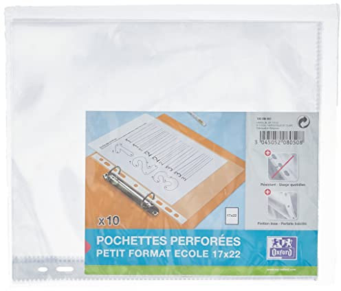 Elba 100206862 gelochte Sichthüllen, 170 x 220 mm, 9-fach Lochung