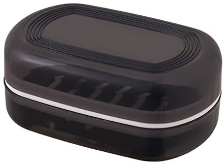 Fulenyi Boîte à Savon, Porte-Savon avec Couvercle | Étui à Porte-Savon Polyvalent | Porte-Savon Backpackking avec Couche drainante Amovible pour Les Voyages d'affaires, Le Camping, Les Voyages, Le
