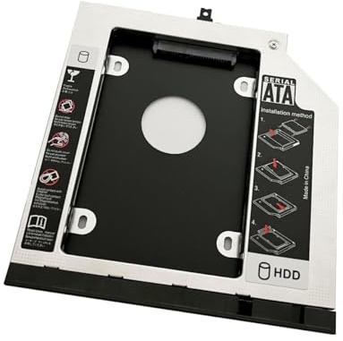 2nd HDD SSD Hard Drive Optical Bay Frame Caddy Tray for Lenovo Thinkpad L440 L540 with Bezel Front Cover Mounting Bracket