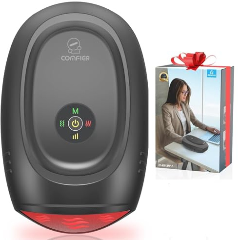 COMFIER Hand Massager with Heat and Compression, Cordless Hand Massager for Arthritis and Carpal Tunnel, Wrist, Finger Massage for Mom, Dads, Women and Men (Black)