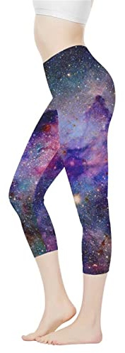 AFPANQZ Women's Yoga Leggings Seamless Compression Pants for Girls Running Dance Sports High Waisted Legging Galaxy Leggings Athletic Slimming Fit Size Capris Tight Yoga Pants