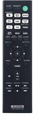 PerFascin RMT-AA401U RMTAA401U Replacement Remote Control fit for Sony Multi Channel AV Receiver STR-DH590 STR-DH790 1-493-370-11 STR-DH190 STRDH190 STRDH590 STRDH790 HTX9000F