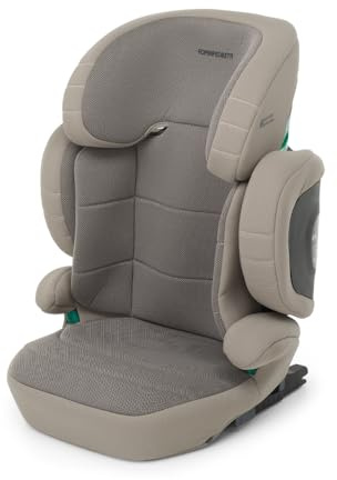 Foppapedretti Seggiolino Auto Open I-Size, per bambini da 100 a 150 cm di altezza, 3-12 anni, conforme ECE R129, Fissaggio Dualfix (Isofix e non), Protezione Impatti Laterali, Sfoderabile, Desert
