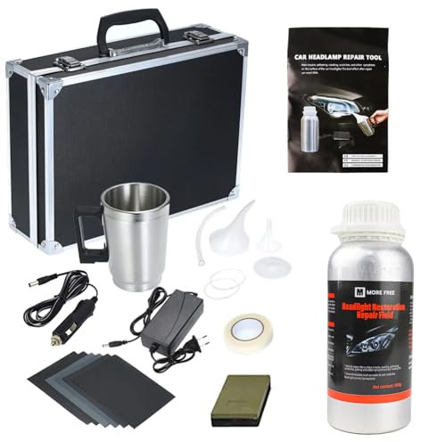 various Auto-Scheinwerfer-Polierset, Scheinwerfer-Erneuerungsset, 800 g Flüssigkeit, Scheinwerfer-Polierset, Scheinwerfer-Linsen-Reparatur, Scheinwerfer-Polieren (800 g Set)