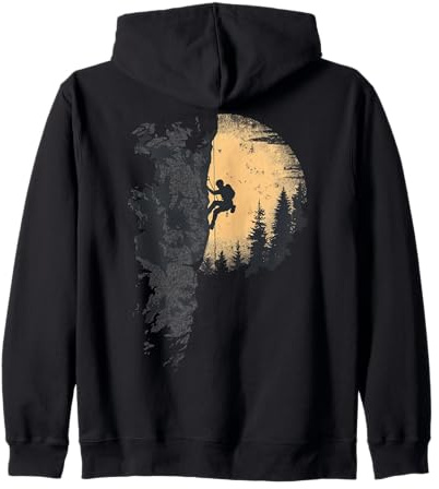 Escalade T-shirt Montagne Grimpeur Bouldern Cadeau Montagne Sweat à Capuche