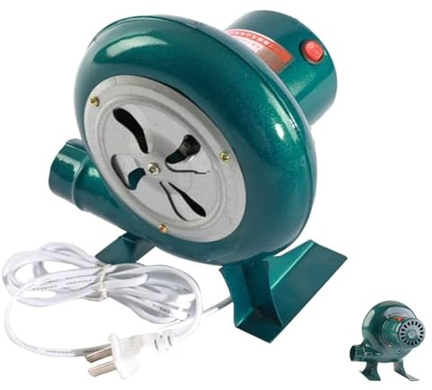 Manual Barbecue Fan Variable Speed Electric Blower - 220V Low Noise Coal Forge Blower, Hand Crank Forge Blower, Fire Starter Flame Exciter(100W)