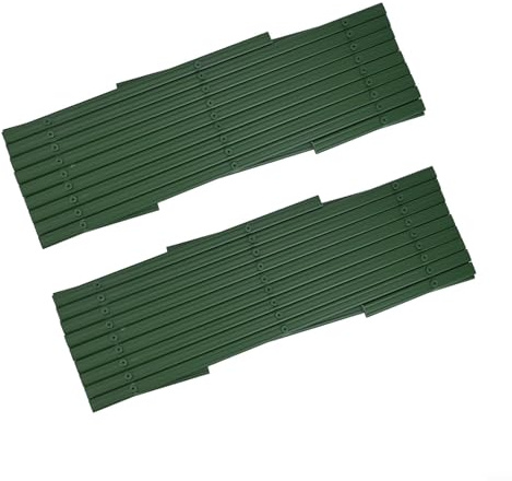 Expanderbart trädgårdsspaljé 1,8 m x 30 cm, PVC-plast klätterväxtstöd, mångsidigt utomhusstaket för Klematis-vinstockar, rosor, dekorativt väggtillägg, väderbeständig delare (2 st)