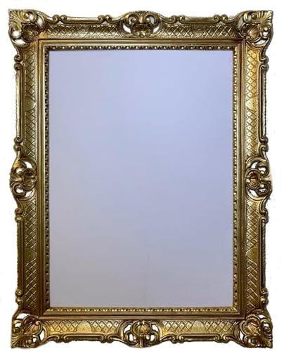 Lnxp Cornice portafoto italiana in stile barocco dorato con decorazioni ornamentali, 50 x 70 cm, cornice antica, 70 x 90 cm, cornice per matrimonio