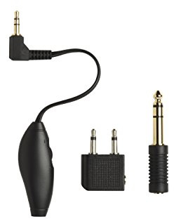 Shure Jsh Eaadpt - Kit Kit Contrôleur de Volume + Adaptateur Mini - Jack/Jack 6,35 + Adaptateur Avion