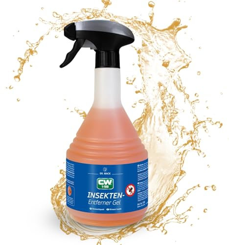DR. WACK CW1:100 Insektenentferner-Gel Auto 750 ml - Spray mit Super-Gel-Formel - schonende Reinigung - Auto Reinigungsgel für Scheibe, Scheinwerfer & Frontbereich - Hochwertige Autopflege