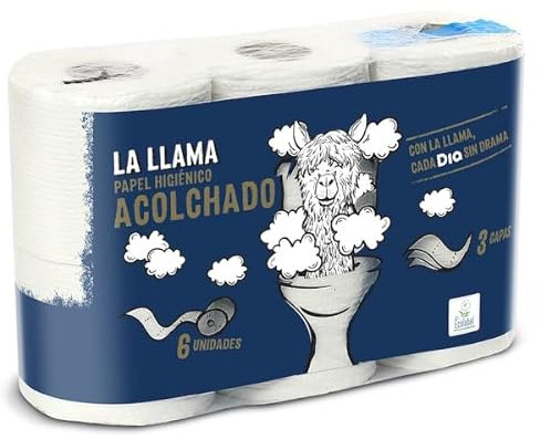 DIA LA LLAMA papel higiénico acolchado 3 capas paquete 6 uds
