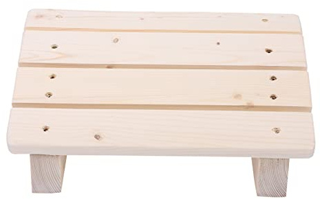 Yardwe Reposapiés De Madera Maciza 11.81X8.26 Pulg Angulado Para Escritorio Oficina Hogar Soporte Ergonómico Bajo Escritorio Para Comodidad Y Salud