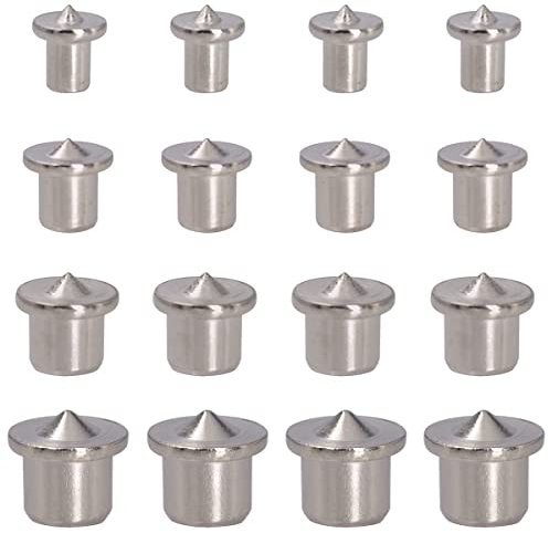 16 Stück Dübelsetzer Holzdübel Set, Fixinus 6/8/10/12 mm Dübel Zentrierspitze Dübelhilfe Dübelloch Markierer Set Für Holzarbeiten Bohrwerkzeuge (massiv)