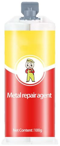 Metallkleber, Hochfester 2 Komponenten kleber (50g*2), Metallkleber Extra Stark, Flüssigmetall für Stahl, Metall, Gusseisen