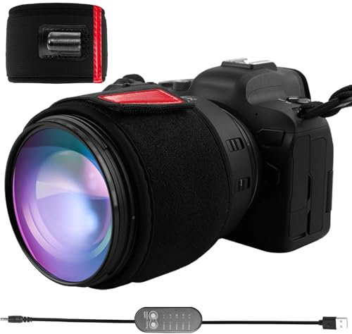 Calentador de objetivos: calentador de lente USB, calentador de lente con regulador de temperatura, eliminador de rocío, calentador de lente, cámara anti rocío, cámara antiniebla contra el rocío,