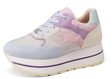 QUEEN HELENA - Zapatillas de plataforma altas, casual para mujer X32-32, 40 EU