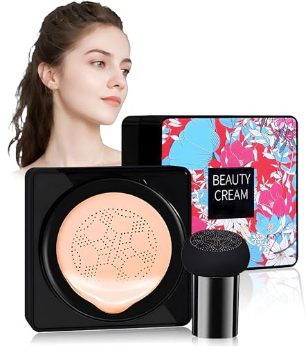 Mushroom Head Air Cushion Foundation, CC Creme Grundierung, Concealer Gesichts Make Up, Moisturising BB Creme Foundation, Feuchtigkeitsspendende Aufhellung CC, Gleichmäßiger Hautton-Natürlich