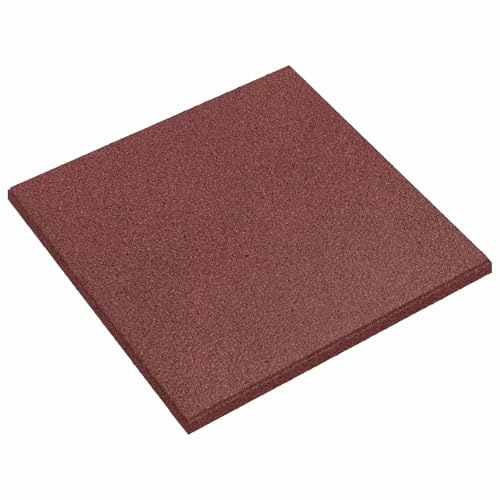 vidaXL Piastrelle per Protezione dalle Cadute 24 pz Rosso 50 x 50 cm