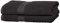 Amazon Basics 2 Badetuch für Badezimmer, farbecht, 100 % Baumwolle, weich, saugfähig, 70 x 140 cm, 2 Stück, Schwarz