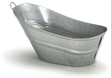 Melody Jane Dollhouse Miniature 1:12 Scale Galvanized Bathtub #Im65388 by Aztec Imports, Inc.