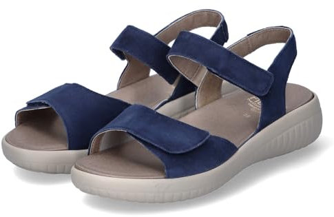 Fidelio Damen Sandalen/Sandaletten Blau Rauleder, Größe:37, Farbauswahl:blau