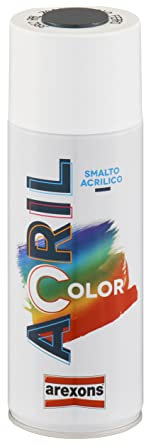 AREXONS Acrilcolor RAL 7011 GRIGIO FERRO 400 ml, Colore Acrilico, Smalto Spray per Superfici, Ottima Copertura, Colori Brillanti