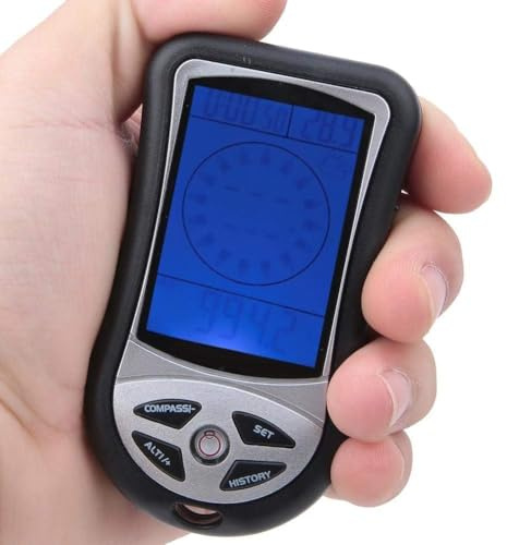 Vbest life 8 in 1 misuratore di altitudine portatile termometro per navigazione elettronica GPS bussola previsioni meteo barometro con retroilluminazione LED