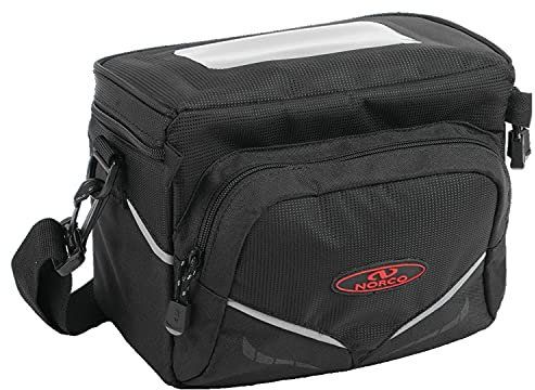 Norco Unisex – Erwachsene Utah E Lenkertasche, Schwarz, 23 x 17 x 15 cm
