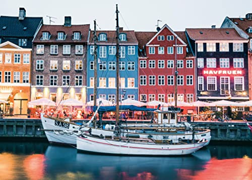 Ravensburger Puzzle Scandinavian Places 16739 - Kopenhagen, Dänemark - 1000 Teile Puzzle für Erwachsene und Kinder ab 14 Jahren