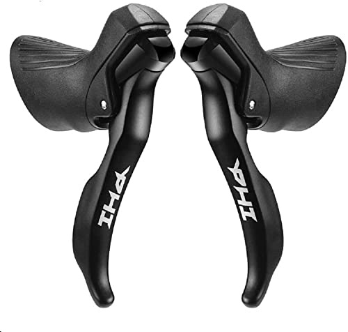 SENSAH Palanca de cambios para bicicleta de carreras, 2x8/2x9/2x10/2x11 velocidades Cambio de marchas, freno y cable de cambio, compatible con Shimano (2 x 10S PHI: compatible con R4600/5700/6700)