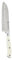 Albert de Thiers - L'Irresistible - Couteau Santoku 14,5 cm - Lame Acier Inoxydable - Manche Ergonomique ABS Blanc avec 3 Rivets - Protection PVC - Prise en Main Confortable - Design Élégant