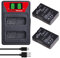 Pickle Power 2X1500mAh EN-EL14/EN-EL14a batterie e LED Dual caricatore per Nikon D5600 D5500 D5200 D5100 D3500 D3400 D3300 D3200 D3100 Df Coolpix P7800 P7700 P720 P7100 Fotocamere P7000